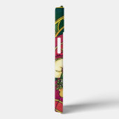 Weihnachten, Weihnachtsmann mit Holly-Blätter Case-Mate iPhone Hülle (Rückseite / Rechts)