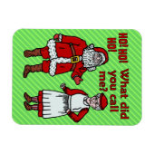 Weihnachten Weihnachtsmann & Mrs. Holiday Joke Magnet (Horizontal)