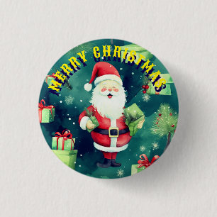 Weihnachten Weihnachtsmann Nahtloses Muster-82909 Button