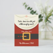 Weihnachten Weihnachtsmann Naughty & Nice (Stehend Vorderseite)