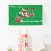 Weihnachten Weihnachtsmann Pfefferminzbahn Banner (Insitu)
