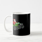 Weihnachten Weihnachtsmann reiten in Monster Lkw-J Kaffeetasse (Links)