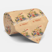 Weihnachten, Weihnachtsmann Reiten mit dem Fahrrad Krawatte (Gerollt)