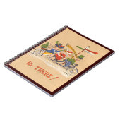 Weihnachten, Weihnachtsmann Reiten mit dem Fahrrad Notizblock (Linke Seite)