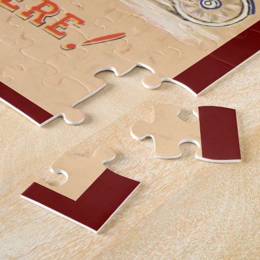 Weihnachten, Weihnachtsmann Reiten mit dem Fahrrad Puzzle (Seite)