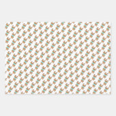 Weihnachten Weihnachtsmann-Rentier mit Gesichtsmas Geschenkpapier Set (Vorderseite 2)