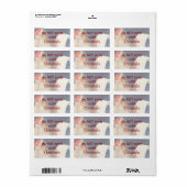 Weihnachten, Weihnachtsmann, Schöne Liste Adressaufkleber (Vorne)