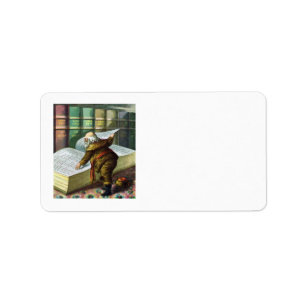 Weihnachten, Weihnachtsmann, Schöne Liste Adressaufkleber