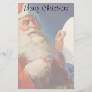 Weihnachten, Weihnachtsmann, Schöne Liste Briefpapier
