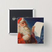 Weihnachten, Weihnachtsmann, Schöne Liste Button (Vorne & Hinten)