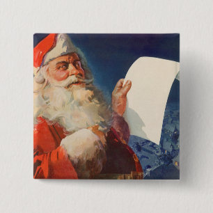 Weihnachten, Weihnachtsmann, Schöne Liste Button