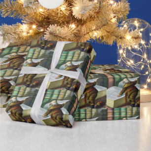 Weihnachten, Weihnachtsmann, Schöne Liste Geschenkpapier