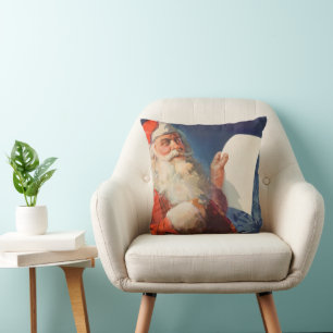 Weihnachten, Weihnachtsmann, Schöne Liste Kissen