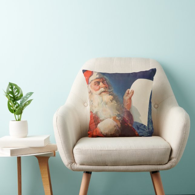Weihnachten, Weihnachtsmann, Schöne Liste Kissen (Stuhl )