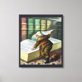 Weihnachten, Weihnachtsmann, Schöne Liste Leinwanddruck (Vorderseite)