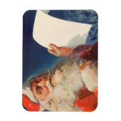 Weihnachten, Weihnachtsmann, Schöne Liste Magnet (Vertikal)