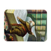 Weihnachten, Weihnachtsmann, Schöne Liste Magnet (Horizontal)