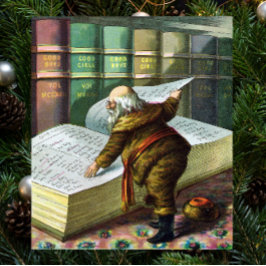 Weihnachten, Weihnachtsmann, Schöne Liste Poster