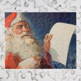 Weihnachten, Weihnachtsmann, Schöne Liste Puzzle
