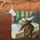 Weihnachten, Weihnachtsmann, Schöne Liste Schlüsselanhänger (Vorderseite)