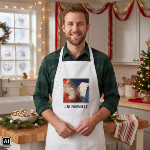 Weihnachten, Weihnachtsmann, Schöne Liste Schürze