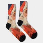 Weihnachten, Weihnachtsmann, Schöne Liste Socken (Rechts)