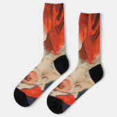 Weihnachten, Weihnachtsmann, Schöne Liste Socken (Linkes Detail)