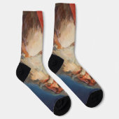 Weihnachten, Weihnachtsmann, Schöne Liste Socken (Rechts)