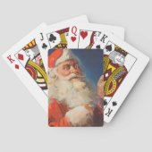 Weihnachten, Weihnachtsmann, Schöne Liste Spielkarten (Rückseite)
