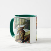 Weihnachten, Weihnachtsmann, Schöne Liste Tasse (Vorderseite Links)