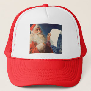 Weihnachten, Weihnachtsmann, Schöne Liste Truckerkappe