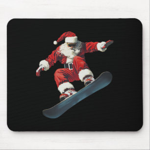 Weihnachten Weihnachtsmann Snowboard Snowboarden S Mousepad