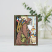 Weihnachten, Weihnachtsmann Spielzeug Schuhe Feiertagskarte (Stehend Vorderseite)