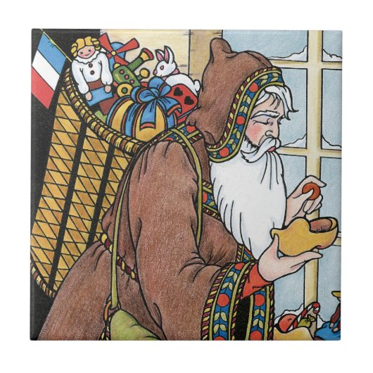 Weihnachten, Weihnachtsmann Spielzeug Schuhe Fliese (Vorderseite)