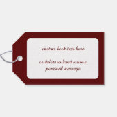 Weihnachten, Weihnachtsmann Spielzeug Schuhe Geschenkanhänger (Rückseite Horizontal)