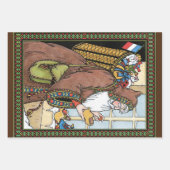 Weihnachten, Weihnachtsmann Spielzeug Schuhe Geschenkpapier Set (Vorderseite 2)