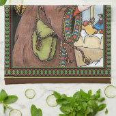 Weihnachten, Weihnachtsmann Spielzeug Schuhe Geschirrtuch (Gefaltet)