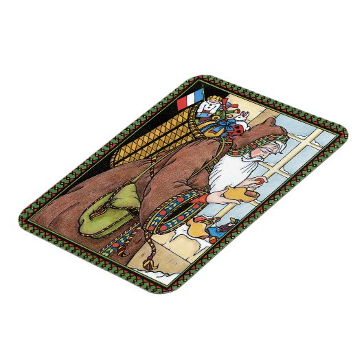 Weihnachten, Weihnachtsmann Spielzeug Schuhe Magnet (Linke Seite)