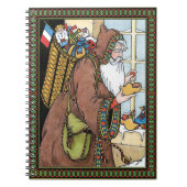 Weihnachten, Weihnachtsmann Spielzeug Schuhe Notizblock (Vorderseite)