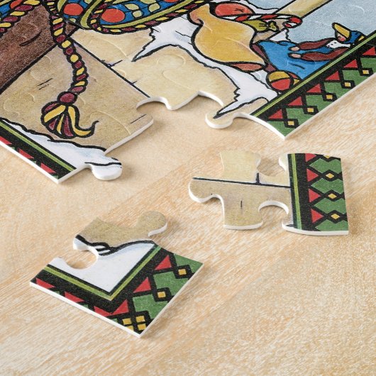 Weihnachten, Weihnachtsmann Spielzeug Schuhe Puzzle (Seite)