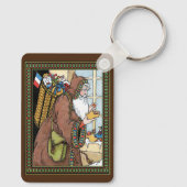 Weihnachten, Weihnachtsmann Spielzeug Schuhe Schlüsselanhänger (Rückseite)