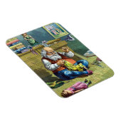 Weihnachten, Weihnachtsmann Spielzeugpuppen machen Magnet (Rechte Seite)