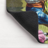 Weihnachten, Weihnachtsmann Spielzeugpuppen machen Mousepad (Ecke)