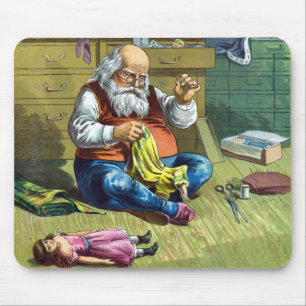 Weihnachten, Weihnachtsmann Spielzeugpuppen machen Mousepad