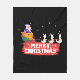 Weihnachten, Weihnachtsmann, Strand Fleecedecke