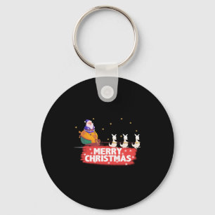 Weihnachten, Weihnachtsmann, Strand Schlüsselanhänger