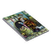 Weihnachten, Weihnachtsmann, Strümpfe mit Spielzeu Notizblock (Rechte Seite)