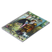 Weihnachten, Weihnachtsmann, Strümpfe mit Spielzeu Notizblock (Linke Seite)