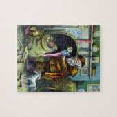 Weihnachten, Weihnachtsmann, Strümpfe mit Spielzeu Puzzle (Horizontal)