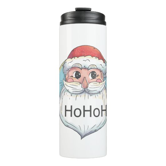 Weihnachten-Weihnachtsmann Thermosbecher (Vorderseite)